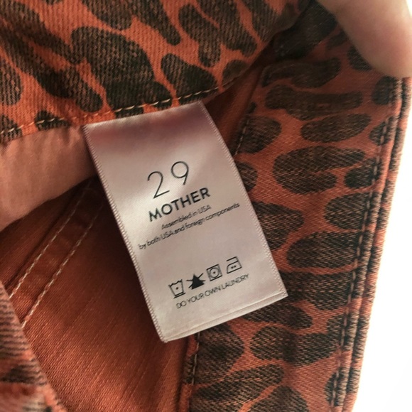 Mother High waisted leopard ankle crop jeans - Picture 7 of 14